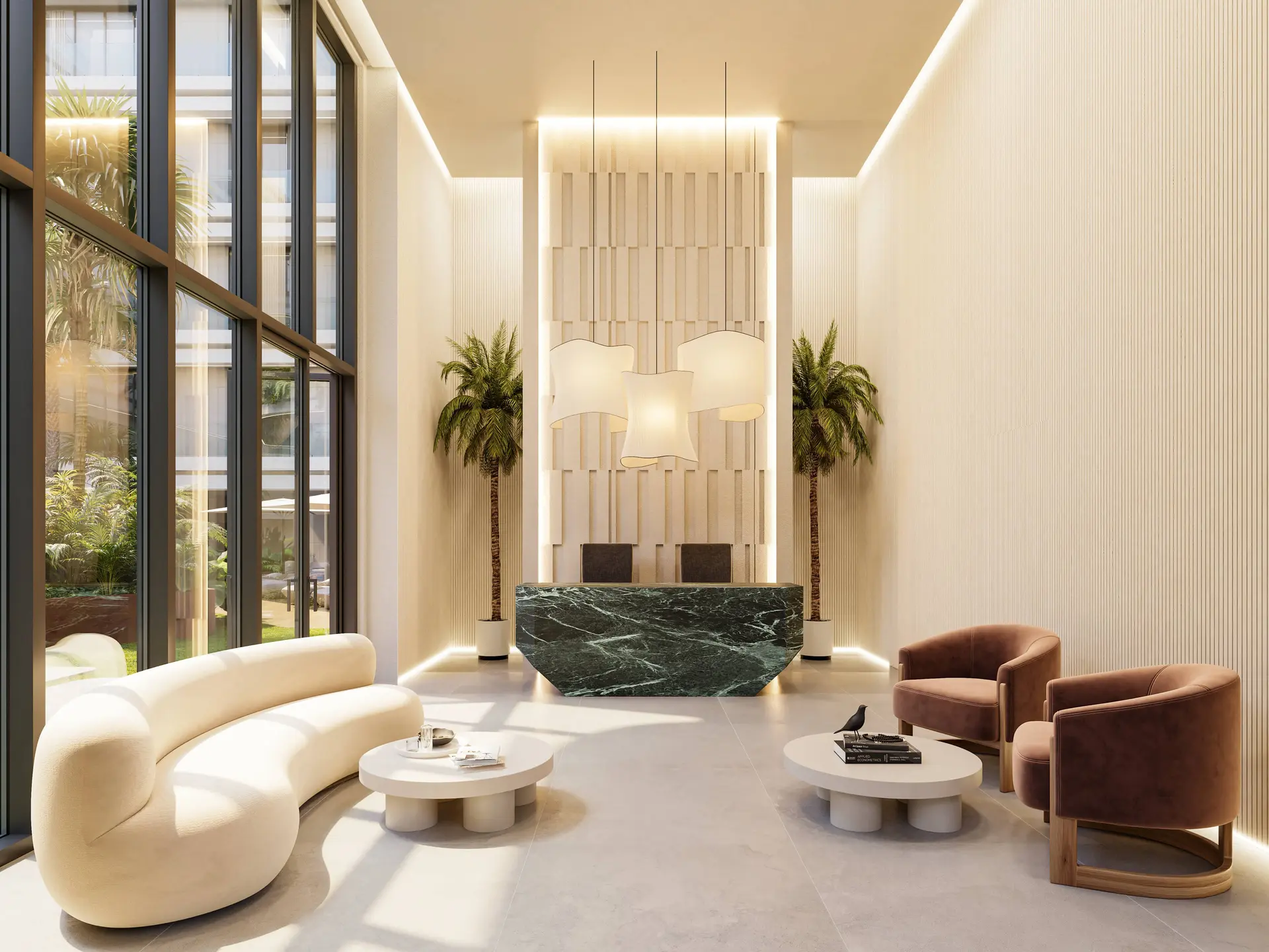 Lobby de diseño contemporáneo